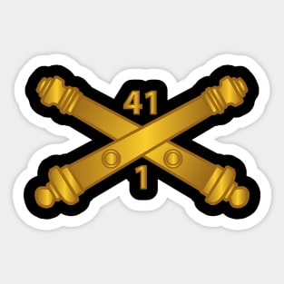 1st Bn 41st Artillery  w Branch X 300 Sticker